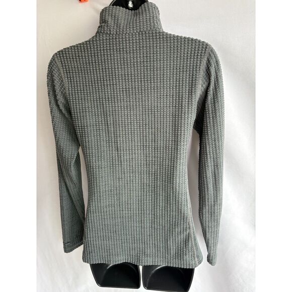 Columbia Textured Gray Pullover 1/4 Quarter Zip XXS/2XS Sporty Hiking Outdoors - Picture 5 of 9